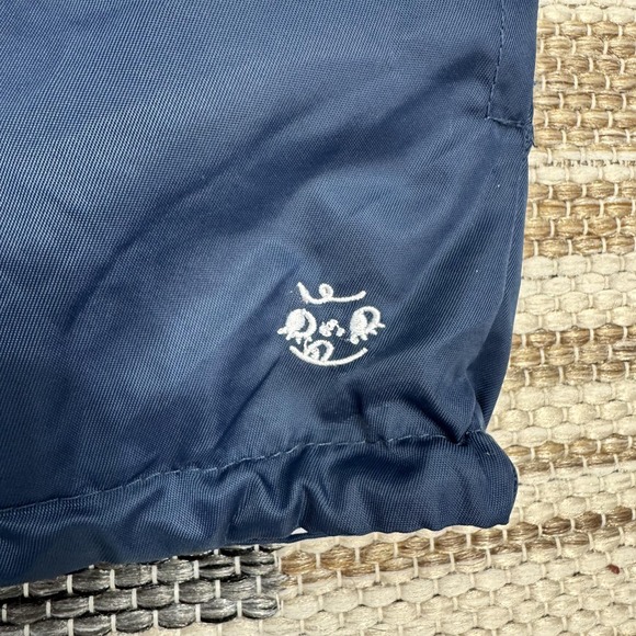 Tuesday Bassen Jacket Womens‎ Large Navy Queen of Hearts Zip Windbreaker Graphic - Picture 11 of 16